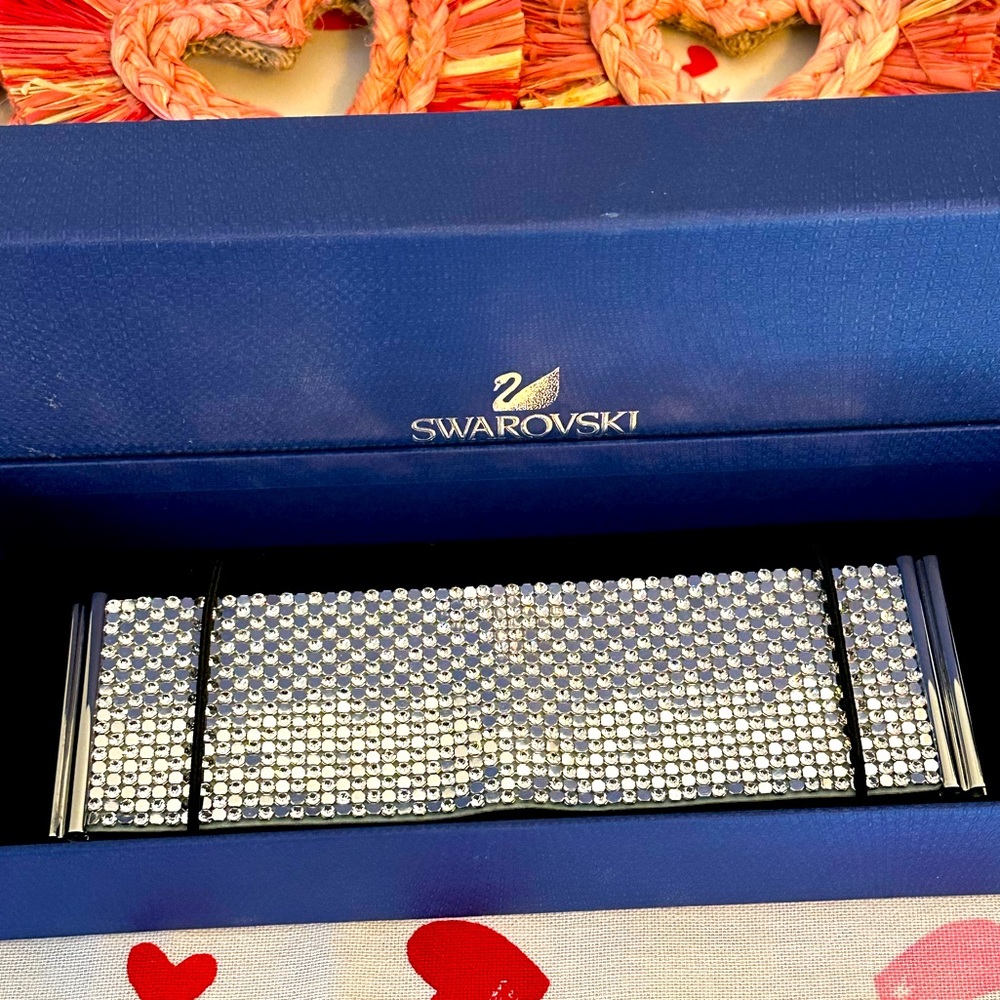 Swarovski Wide Cuff Crystals Bracelet Rare
